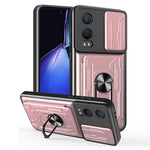 For OnePlus Nord CE4 Lite 5G Case PC + TPU Kickstand Phone Back Cover with Camera Slider