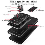 For OnePlus Nord CE4 Lite 5G Case PC + TPU Kickstand Phone Back Cover with Camera Slider
