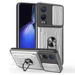 For OnePlus Nord CE4 Lite 5G Case PC + TPU Kickstand Phone Back Cover with Camera Slider