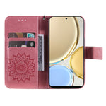 Til Honor X30 5G / Honor Magic4 Lite 5G / Honor X9 4G Læderpung Etui Solsikke Præget Telefoncover