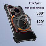 For Huawei Pura 80 Pro / 80 Pro+ Case Kickstand Metal Bumper Magnetic Phone Cover