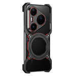 For Huawei Pura 80 Pro / 80 Pro+ Case Kickstand Metal Bumper Magnetic Phone Cover