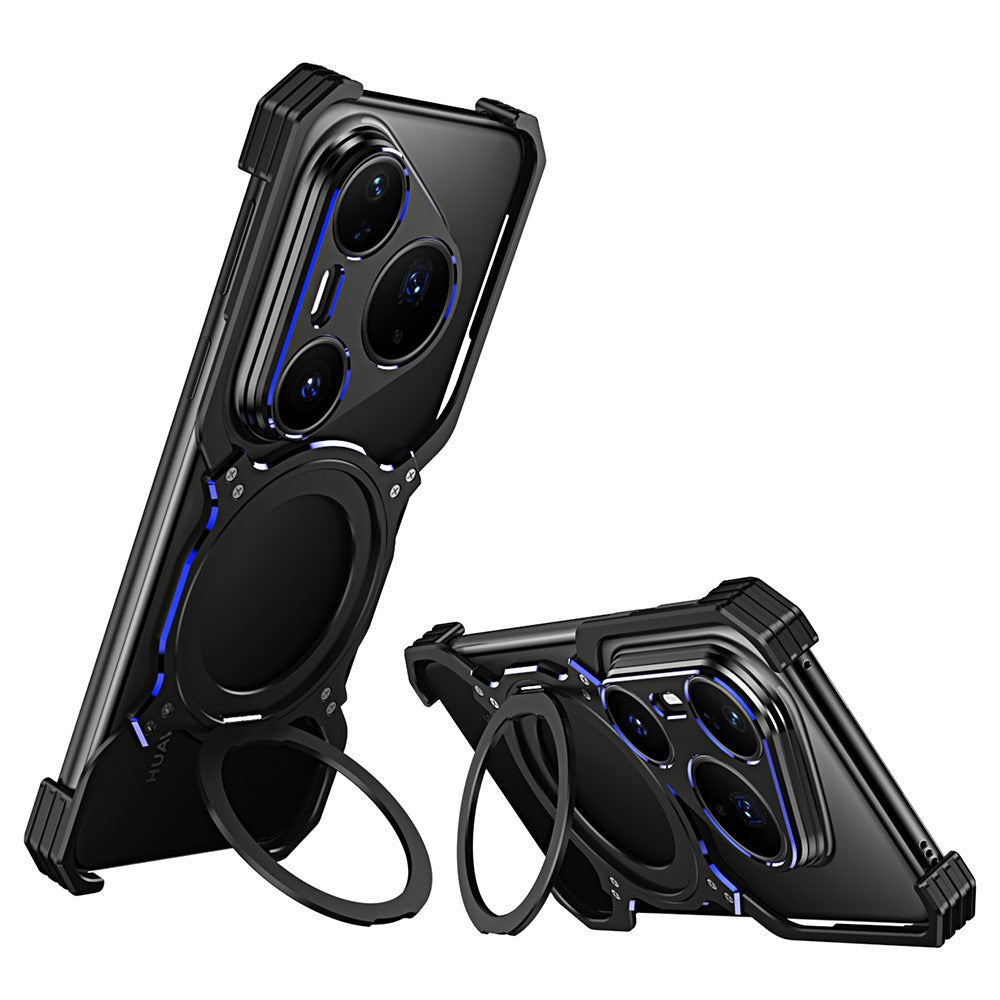 For Huawei Pura 80 Pro / 80 Pro+ Case Kickstand Metal Bumper Magnetic Phone Cover
