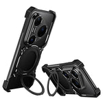 For Huawei Pura 80 Pro / 80 Pro+ Case Kickstand Metal Bumper Magnetic Phone Cover