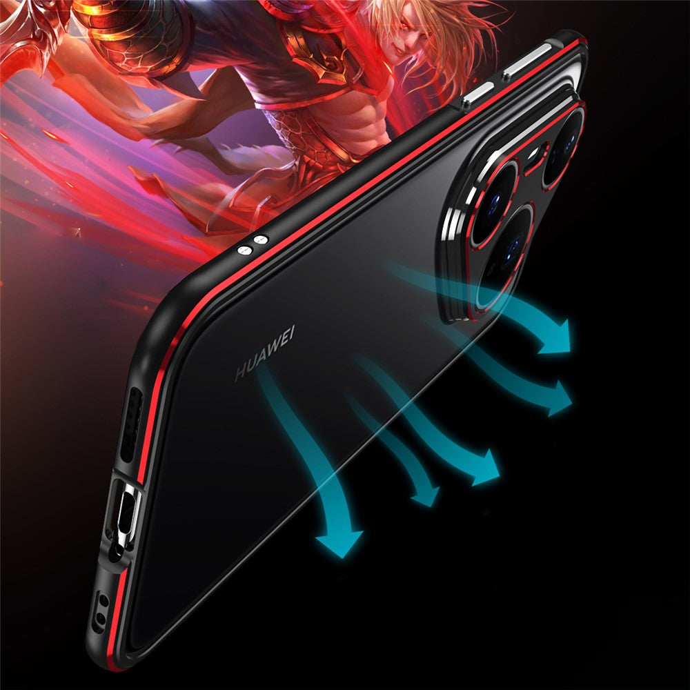 For Huawei Pura 80 Pro / 80 Pro+ Bumper Case Metal Frame Phone Cover with Camera Lens Guard