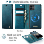 CASEME For iPhone 12 Pro 6.1 inch / iPhone 12 6.1 inch Case  C49  Compatible with MagSafe RFID Blocking Detachable Wallet Leather Phone Cover