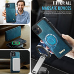 CASEME For iPhone 12 Pro 6.1 inch / iPhone 12 6.1 inch Case  C49  Compatible with MagSafe RFID Blocking Detachable Wallet Leather Phone Cover