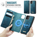 CASEME For iPhone 12 Pro 6.1 inch / iPhone 12 6.1 inch Case  C49  Compatible with MagSafe RFID Blocking Detachable Wallet Leather Phone Cover