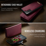 CASEME För Samsung Galaxy S21 5G / Galaxy S21 4G Skal C49 Magnetiskt Skal RFID-blockerande Avtagbart Plånboksfodral i Läder