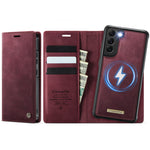 CASEME For Samsung Galaxy S22+ 5G Case  C49 Magnetic Case RFID Blocking Detachable Wallet Leather Phone Cover