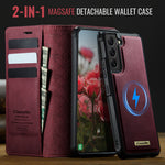CASEME For Samsung Galaxy S22+ 5G Case  C49 Magnetic Case RFID Blocking Detachable Wallet Leather Phone Cover