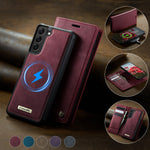 CASEME til Samsung Galaxy S22 5G Cover C49 Magnetisk Cover RFID Blokerende Aftagelig Pung Læder Telefoncover