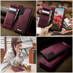 CASEME til Samsung Galaxy S22 5G Cover C49 Magnetisk Cover RFID Blokerende Aftagelig Pung Læder Telefoncover