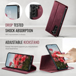 CASEME til Samsung Galaxy S22 5G Cover C49 Magnetisk Cover RFID Blokerende Aftagelig Pung Læder Telefoncover