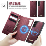 CASEME til Samsung Galaxy S22 5G Cover C49 Magnetisk Cover RFID Blokerende Aftagelig Pung Læder Telefoncover