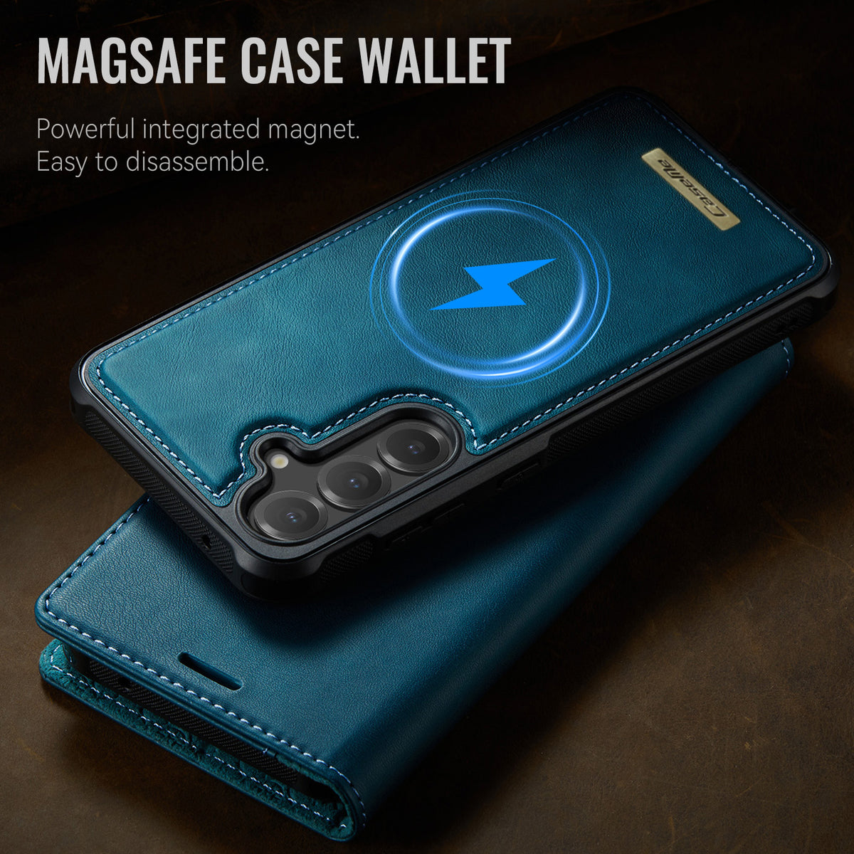 CASEME Til Samsung Galaxy S23 FE Cover C49 Magnetisk Cover RFID Blokerende Aftagelig Pung Læder Telefoncover