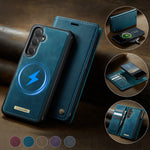 CASEME Til Samsung Galaxy S23 FE Cover C49 Magnetisk Cover RFID Blokerende Aftagelig Pung Læder Telefoncover