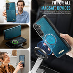 CASEME Til Samsung Galaxy S23 FE Cover C49 Magnetisk Cover RFID Blokerende Aftagelig Pung Læder Telefoncover