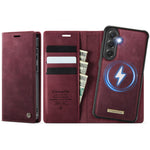 CASEME Til Samsung Galaxy S23 FE Cover C49 Magnetisk Cover RFID Blokerende Aftagelig Pung Læder Telefoncover