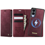 CASEME Til Samsung Galaxy S25 Edge Cover C49 Magnetisk Cover RFID Blokerende Aftagelig Pung Læder Telefon Cover