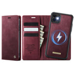 CASEME For iPhone 11 Case  C49  Compatible with MagSafe RFID Blocking Detachable Wallet Leather Phone Cover