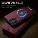 CASEME For iPhone 11 Case  C49  Compatible with MagSafe RFID Blocking Detachable Wallet Leather Phone Cover