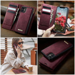 CASEME For iPhone 11 Case  C49  Compatible with MagSafe RFID Blocking Detachable Wallet Leather Phone Cover