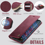 CASEME For iPhone 11 Case  C49  Compatible with MagSafe RFID Blocking Detachable Wallet Leather Phone Cover