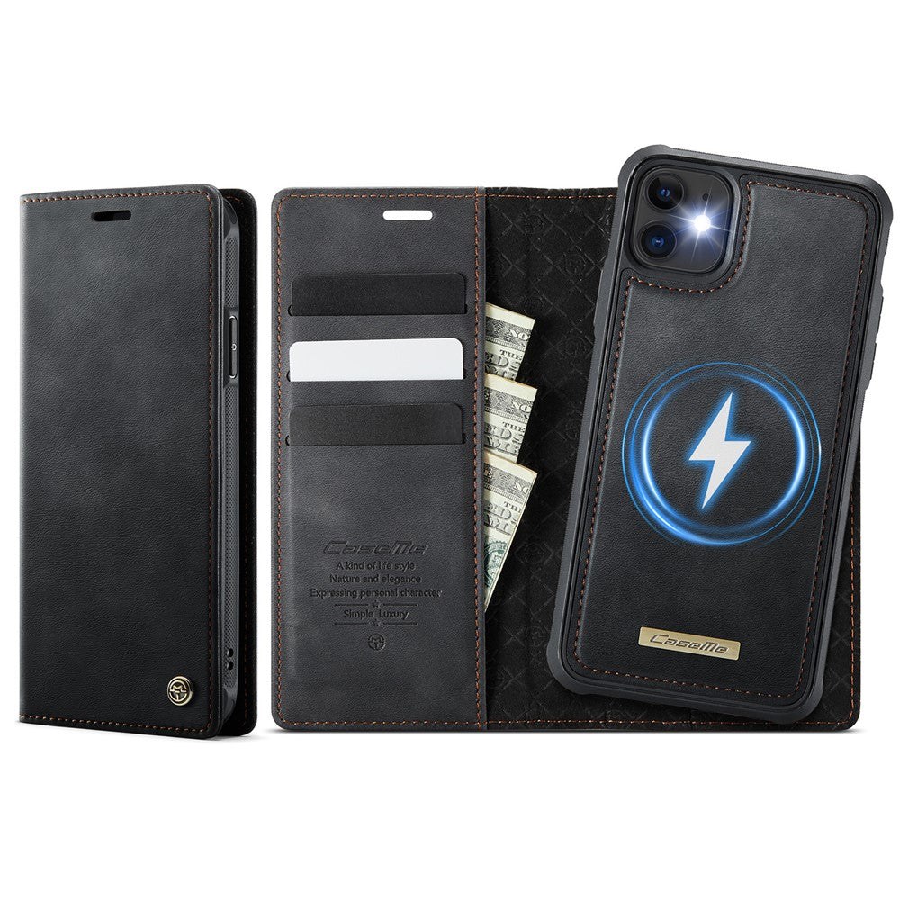 CASEME For iPhone 11 Case  C49  Compatible with MagSafe RFID Blocking Detachable Wallet Leather Phone Cover