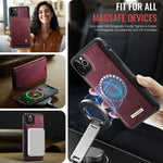 CASEME For iPhone 11 Pro Max Case  C49  Compatible with MagSafe RFID Blocking Detachable Wallet Leather Phone Cover