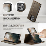 CASEME For iPhone 14 Pro Max Case  C49  Compatible with MagSafe RFID Blocking Detachable Wallet Leather Phone Cover