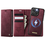 CASEME For iPhone 14 Pro Max Case  C49  Compatible with MagSafe RFID Blocking Detachable Wallet Leather Phone Cover