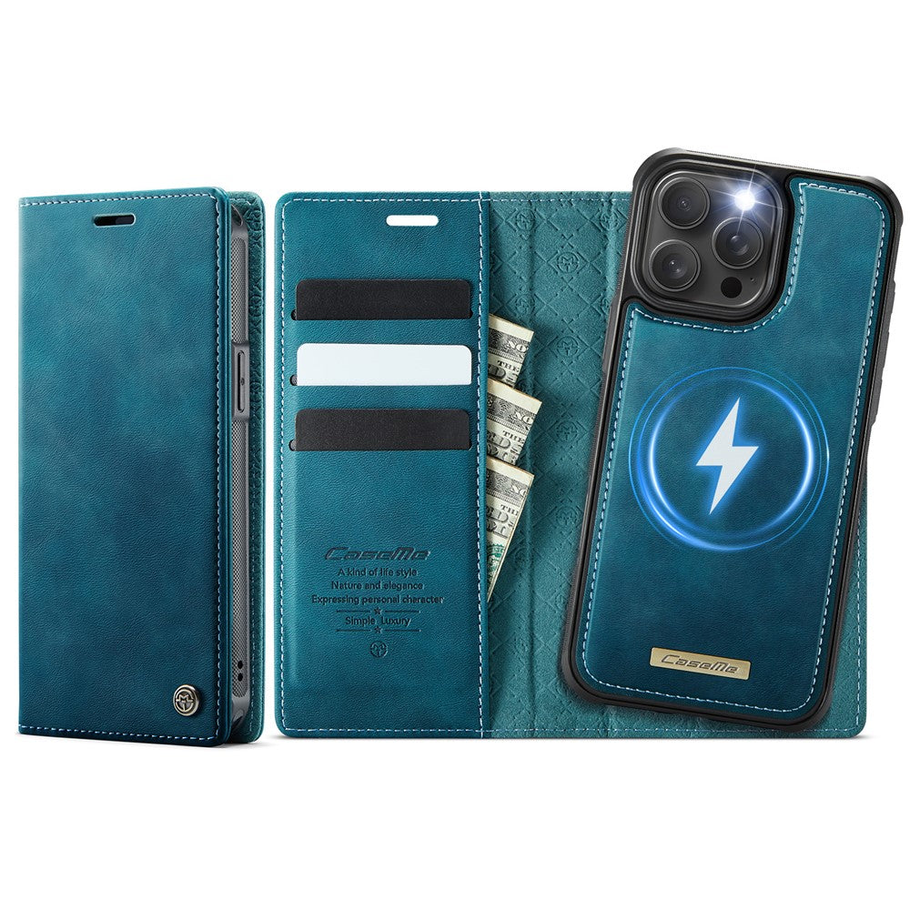 CASEME For iPhone 14 Pro Max Case  C49  Compatible with MagSafe RFID Blocking Detachable Wallet Leather Phone Cover