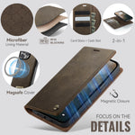 CASEME For iPhone 14 Pro Case  C49  Compatible with MagSafe RFID Blocking Detachable Wallet Leather Phone Cover
