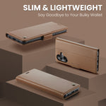 CASEME-cover til Samsung Galaxy A08 5G / A08 4G / A07 4G / A07s 4G / A06 4G / A06 5G, serie 023, RFID-blokerende læder-pungfodral med stativ