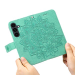 For Samsung Galaxy S25 FE Case Floral Pattern PU Leather Wallet Stand Phone Cover