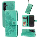For Samsung Galaxy S25 FE Case Floral Pattern PU Leather Wallet Stand Phone Cover