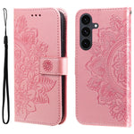 For Samsung Galaxy S25 FE Case Floral Pattern PU Leather Wallet Stand Phone Cover