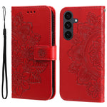 For Samsung Galaxy S25 FE Case Floral Pattern PU Leather Wallet Stand Phone Cover