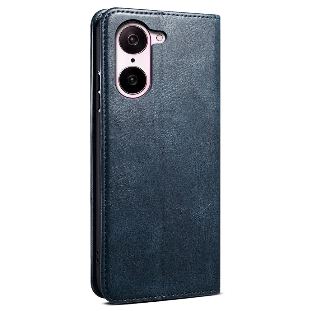 Plånboksfodral för OnePlus Nord CE5 5G / Ace 5 Racing 5G Crazy Horse Texture Waxy Leather Stand Phone Cover