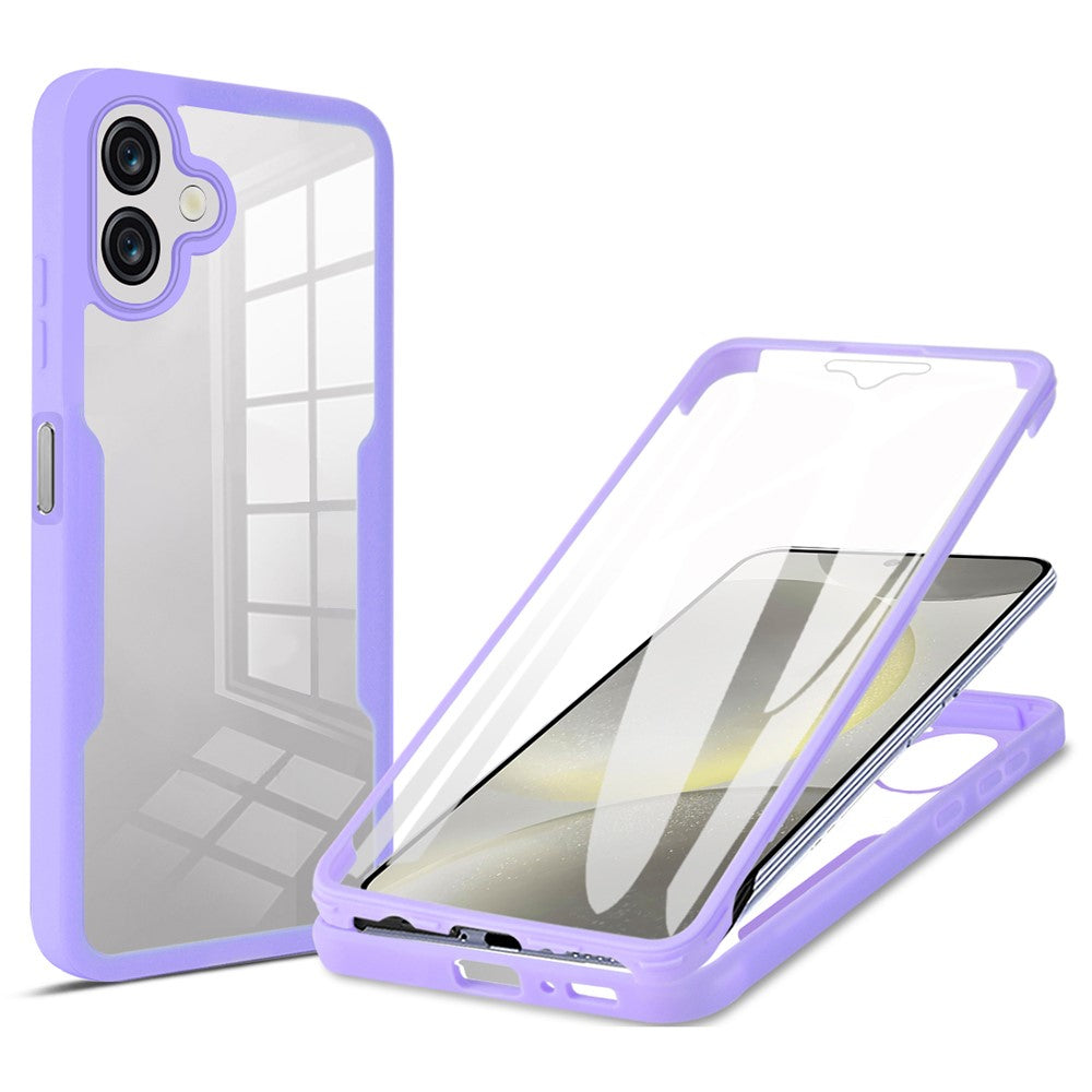 Samsung Galaxy A08 5G / A08 4G / A07 4G / A07s 4G-cover i akryl + gennemsigtigt TPU med PET-skærmfilm