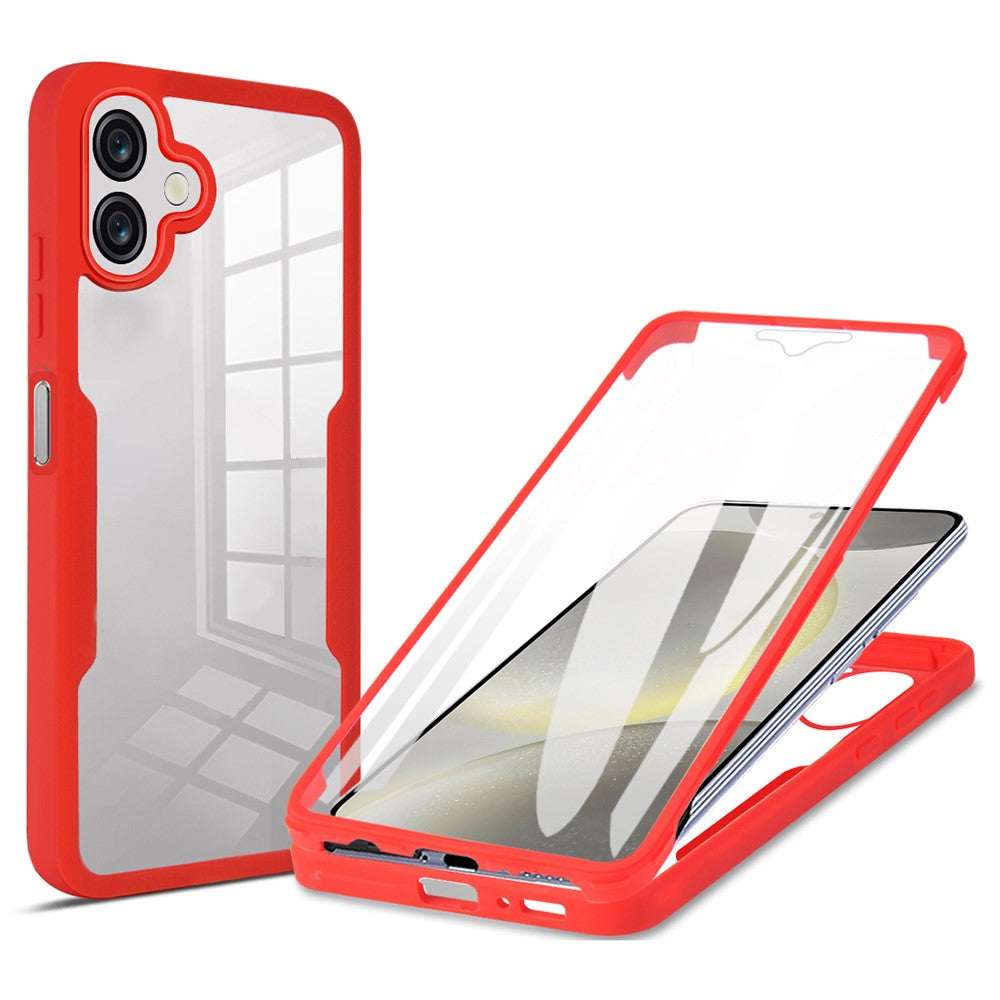 Samsung Galaxy A08 5G / A08 4G / A07 4G / A07s 4G-cover i akryl + gennemsigtigt TPU med PET-skærmfilm