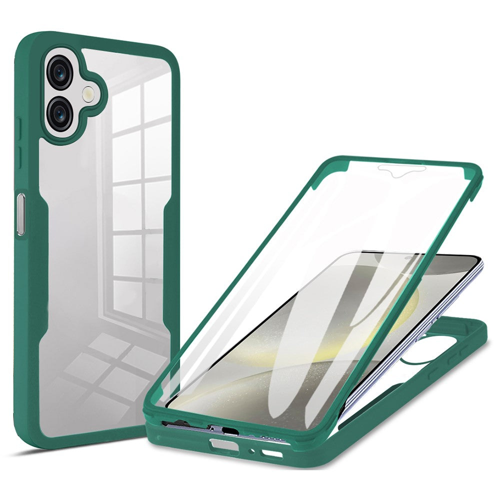 Samsung Galaxy A08 5G / A08 4G / A07 4G / A07s 4G-cover i akryl + gennemsigtigt TPU med PET-skærmfilm