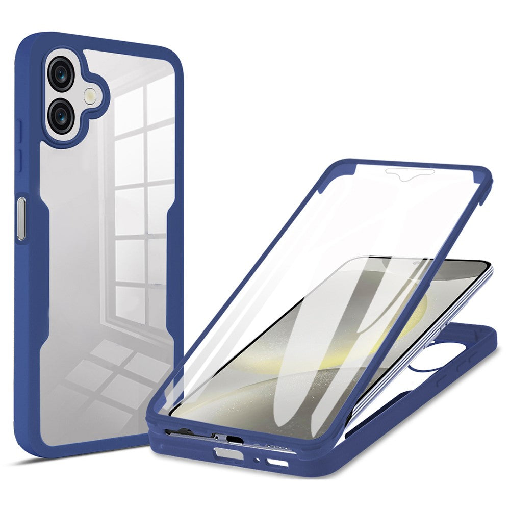 Samsung Galaxy A08 5G / A08 4G / A07 4G / A07s 4G-cover i akryl + gennemsigtigt TPU med PET-skærmfilm