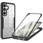 Til Samsung Galaxy M36 5G Cover Akryl + TPU Gennemsigtigt Telefoncover med PET Skærmfilm