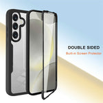 Til Samsung Galaxy M36 5G Cover Akryl + TPU Gennemsigtigt Telefoncover med PET Skærmfilm