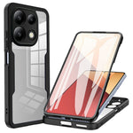 For Xiaomi Redmi Note 13 Pro 4G / Note 14S 4G Case Acrylic + TPU Clear Phone Cover with PET Screen Film