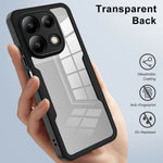 For Xiaomi Redmi Note 13 Pro 4G / Note 14S 4G Case Acrylic + TPU Clear Phone Cover with PET Screen Film