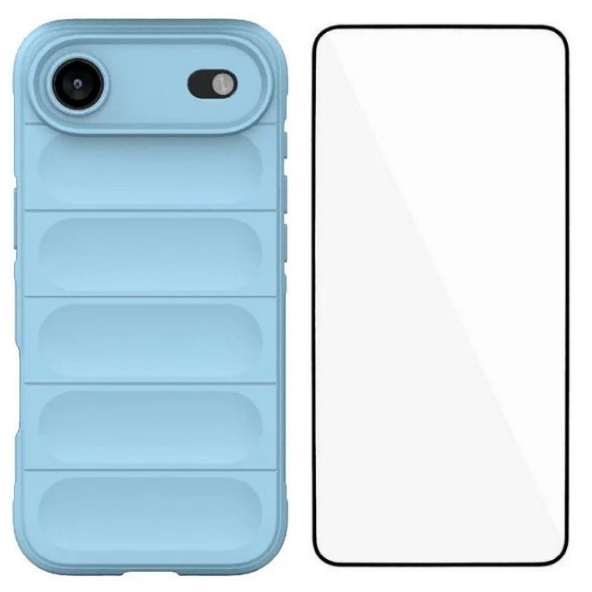 WANLONFENG For iPhone Air TPU Case  HD Series Anti Slip Phone Cover with Tempered Glass
