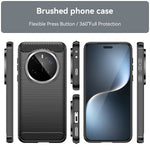 WANLONFENG For Honor Magic7 Pro 5G Case with Screen Film  LS Series Big Lens Hole Brushed Texture TPU Phone Cover